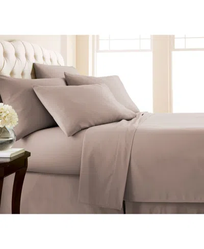 Southshore Fine Linens Adjustable Mattress 7-pc. Sheet Set, Split King In Brown