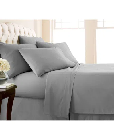 Southshore Fine Linens Adjustable Mattress 7-pc. Sheet Set, Split King In Gray