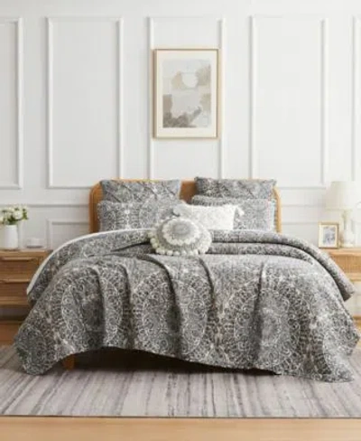 Southshore Fine Linens Ashanti Quilt Set In Bone