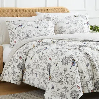 Southshore Fine Linens Bayberry Oversized Reversible Easy Care Down Alternative Comforter Set By  In Multi