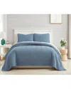 Southshore Fine Linens Chevron 2pc Quilt And Sham Set In Blue