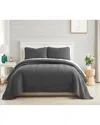 Southshore Fine Linens Chevron 2pc Quilt And Sham Set In Grey