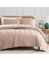 Southshore Fine Linens Chevron 2pc Quilt And Sham Set In Pink
