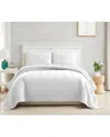 Southshore Fine Linens Chevron 2pc Quilt And Sham Set In White