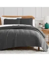 Southshore Fine Linens Chevron 3pc Quilt And Sham Set In Grey