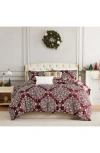 Southshore Fine Linens Christmas Carol Oversize Reversible Holiday Comforter Set In Christmas Carol