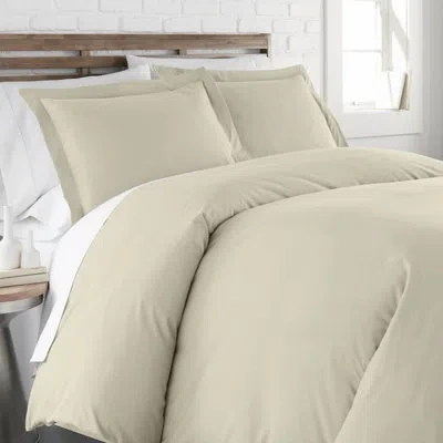 Southshore Fine Linens Classic Collection By  Microfiber Duvet Cover Set In Bone