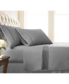 Southshore Fine Linens Classy Pleated 21" Extra Deep, Pocket Sheet Set, Full In Gray