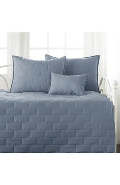 Southshore Fine Linens Daybed Brickyard Quilt Set In Slate Blue