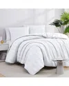 Southshore Fine Linens Dhara Textured Duvet Cover Set In White