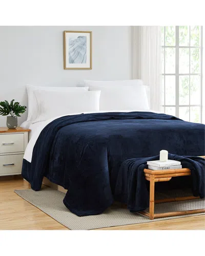 Southshore Fine Linens Premium Fleece Blanket In Navy