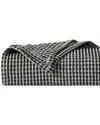 Southshore Fine Linens Tama Cotton Waffle Blanket In Black