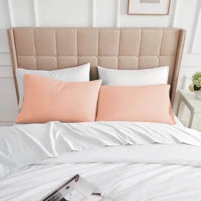 Southshore Fine Linens Eldon Microfiber Two Pillow Cases By  In Blush