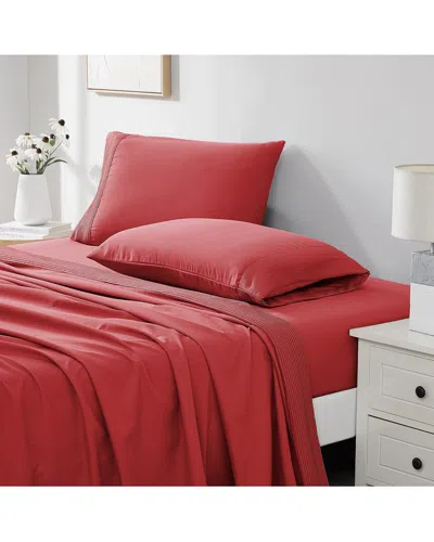 SOUTHSHORE FINE LINENS SOUTHSHORE FINE LINENS EXTRA DEEP POCKET BED SHEET SET WITH PLEATED HEM