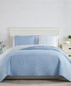 Southshore Fine Linens Geometric Maze Quilt Sham 3 Piece Set Collection In Gray