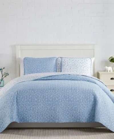 Southshore Fine Linens Geometric Maze Quilt Sham 3 Piece Set Collection In Gray