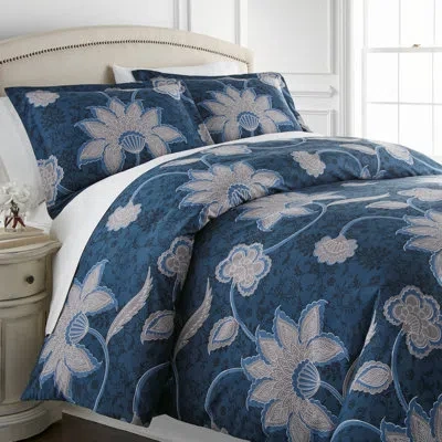 Southshore Fine Linens Grand Floral Oversized Down Alternate Comforter Set With Shams By  In Multi