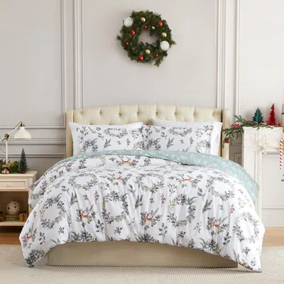 Southshore Fine Linens Happy Holiday's Oversize Holiday Duvet Set In Happy Holidays