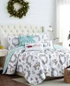 Southshore Fine Linens Happy Holidays Oversized Reversible 6-pc. Quilt Set, Full/queen In Multi
