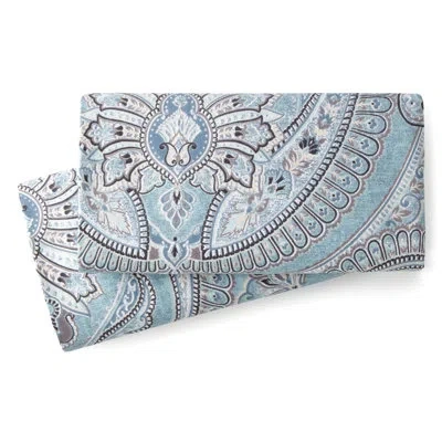 Southshore Fine Linens Hesson Paisley Microfiber Pillow Case In Aqua
