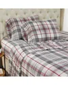 Southshore Fine Linens Highland 300 Thread Count Cotton Extra Deep Pocket  Plaid Sheet Set