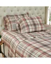 Southshore Fine Linens Highland 300 Thread Count Cotton Extra Deep Pocket  Plaid Sheet Set