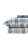 Southshore Fine Linens Highland Collection Extra Deep Cotton Sheet Set In Blue