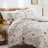 Southshore Fine Linens Kashmir Collection 3-piece Cotton Duvet Set In Cream