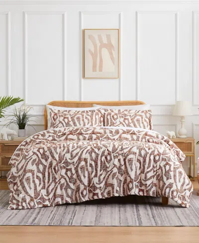 Southshore Fine Linens Khari 3-pc. Comforter Set, King/california King In Brown