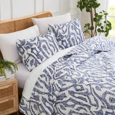 Southshore Fine Linens Khari Oversized Easy Care Lightweight Quilt Set With Shams By  In Multi