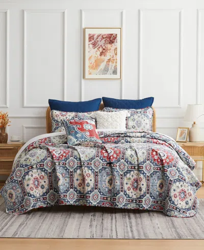 Southshore Fine Linens Kilim 7 Piece Quilt Set, King/california King In Multi