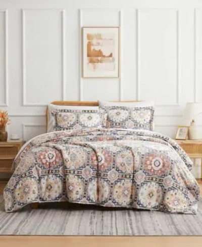 Southshore Fine Linens Kilm Microfiber Duvet Cover Sham Set In Multi