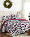 Southshore Fine Linens Merry Town Christmas Oversized Reversible 3 Pc. Quilt Sets In Multi