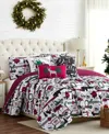 Southshore Fine Linens Merry Town Christmas Oversized Reversible 6 Pc. Quilt Sets In Multi