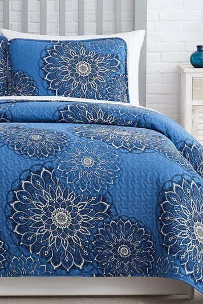 Southshore Fine Linens Midnight Floral Oversized Quilt Cover Set