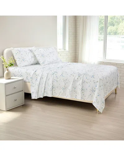 Southshore Fine Linens Modern Chic Ultra Soft Deep Pocket Sheet Set In Blue