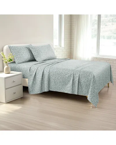 Southshore Fine Linens Modern Chic Ultra Soft Deep Pocket Sheet Set In Blue