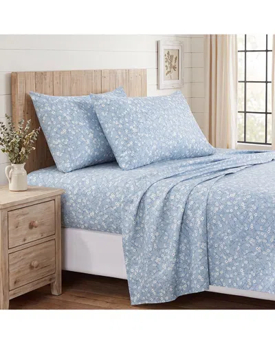 Southshore Fine Linens Modern Chic Ultra Soft Deep Pocket Sheet Set In Blue