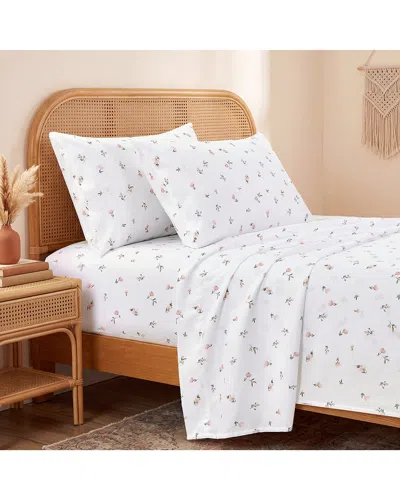 Southshore Fine Linens Modern Chic Ultra Soft Deep Pocket Sheet Set In White