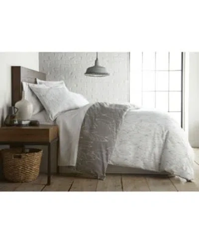 Southshore Fine Linens Modern Foliage Duvet Cover Sets In Gray