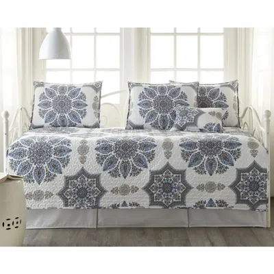 Southshore Fine Linens Modern Printed Duvet Cover Set In Blue