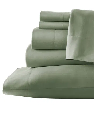 Southshore Fine Linens No-slip Ultra Soft Deep Pocket 6-piece Sheet Set, California King In Green