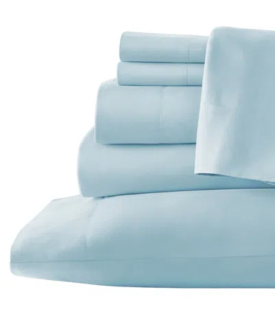 Southshore Fine Linens No-slip Ultra Soft Deep Pocket 6-piece Sheet Set, California King In Blue