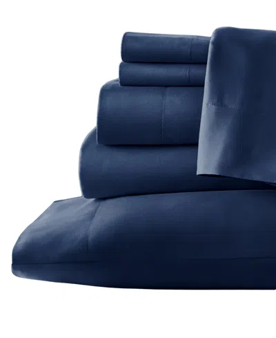 Southshore Fine Linens No-slip Ultra Soft Deep Pocket 6-piece Sheet Set, King In Blue