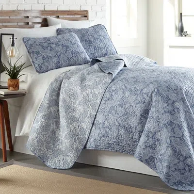 Southshore Fine Linens Paisley Microfiber Reversible Modern & Contemporary Quilt Set In Multi