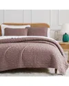 Southshore Fine Linens Pebbles Quilt And Sham Set In Mauve
