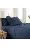 Southshore Fine Linens Premium Collection Pleated Extra Deep Pocket Sheet Set In Dark Blue