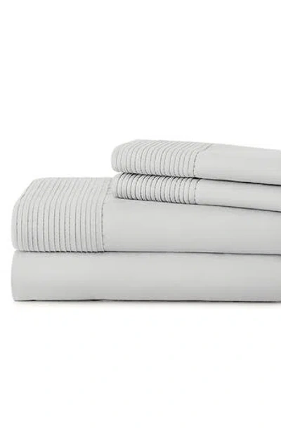 Southshore Fine Linens Premium Collection Pleated Extra Deep Pocket Sheet Set In Light Grey