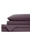 Southshore Fine Linens Premium Collection Pleated Extra Deep Pocket Sheet Set In Purple