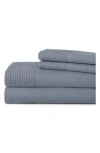 Southshore Fine Linens Premium Collection Pleated Extra Deep Pocket Sheet Set In Slate Blue